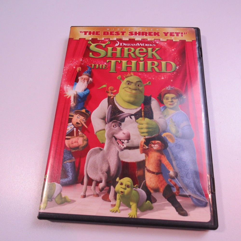 Shrek The Third DVD Widescreen‎ Dreamworks Animation Comedy Movie